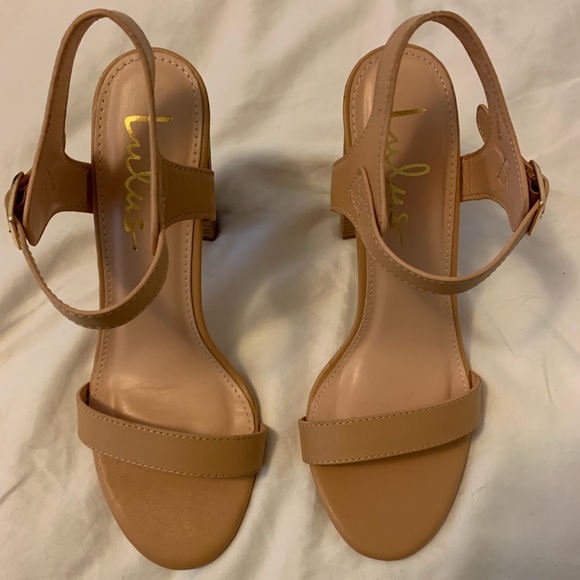 Lulus Shoes - Dauphines Nude High Heel Sandals 7.5